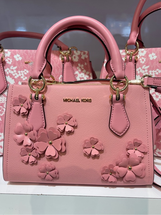 Michael Kors Handbags - MICHAEL KORS Marilyn Sm Floral Embellished Satchel Messenger Cros
Carnation 
NWT